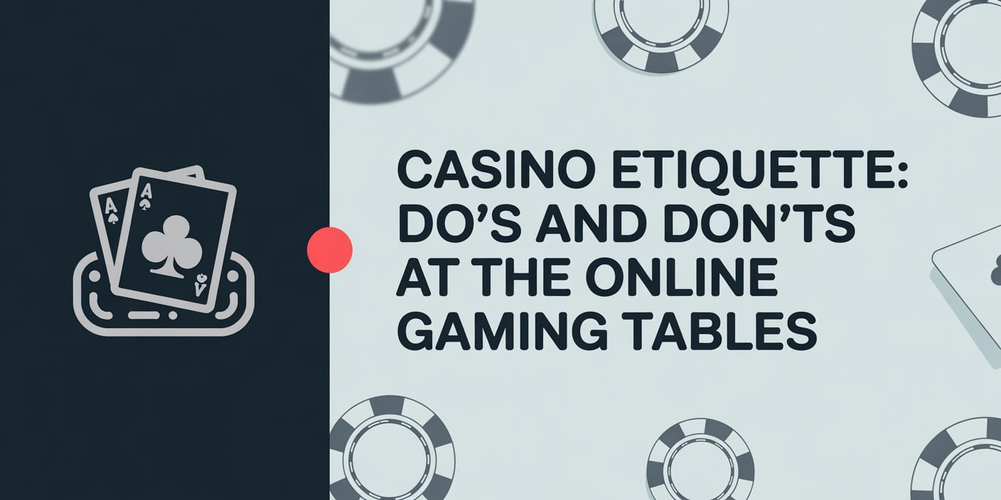 Casino Etiquette: Do’s and Don’ts at the Online Gaming Tables